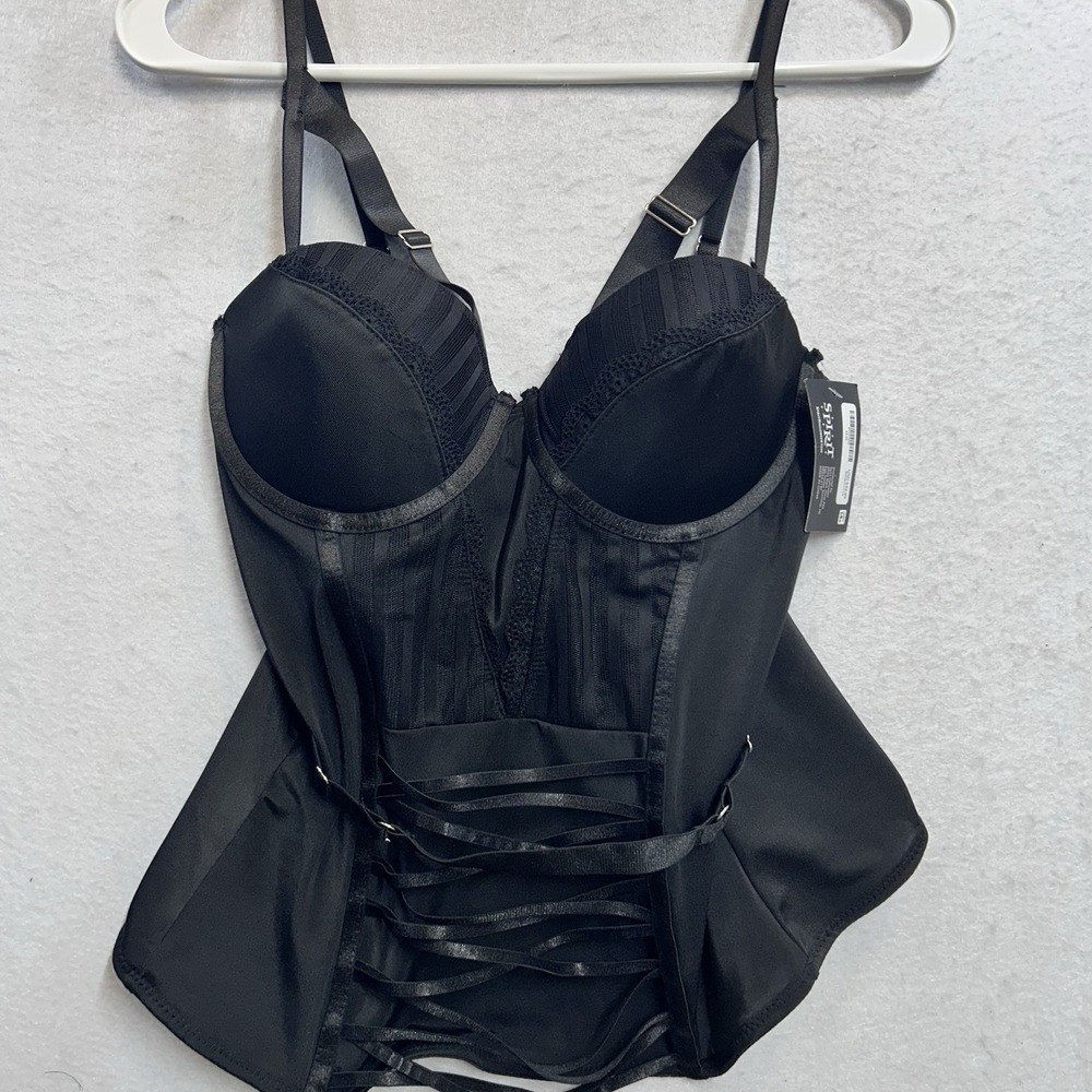 Spirit Of Halloween Corset Black NWT Ages 14 Plus